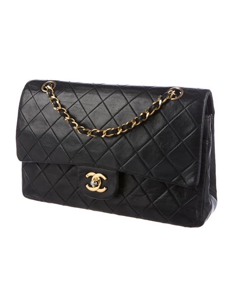 chanel vintage medium flap bag|chanel classic flap bag vintage.